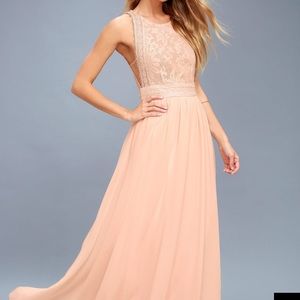 Forever and Always Blush Pink Bridesmaid Dress
